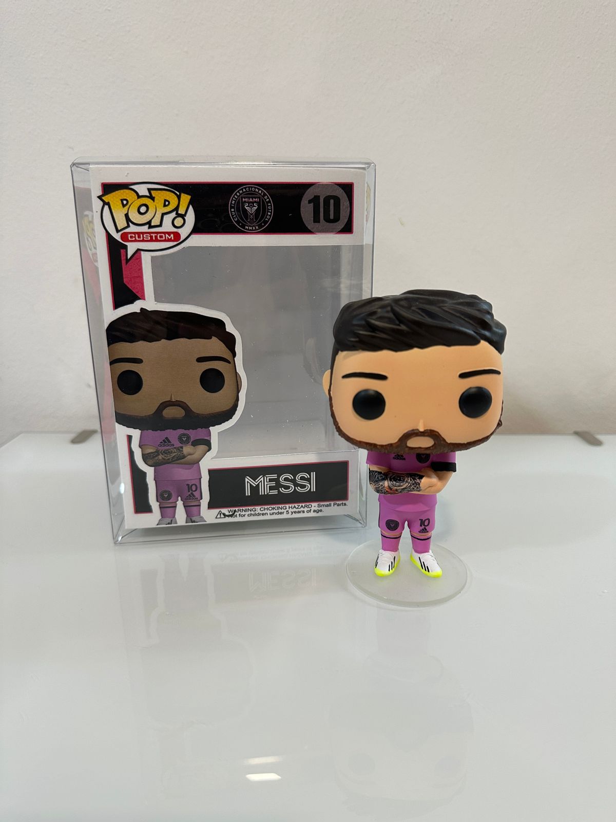 5 Mini Funko Pop Messi Inter Miami en cajita personalizada